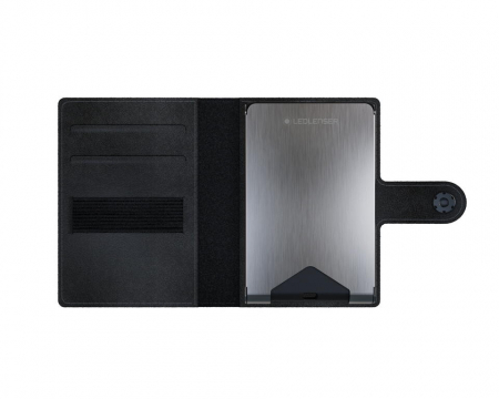 PORTOFEL CU LANTERNA REINCARCABILA LED LENSER BLACK, 150 LUMENI [2]