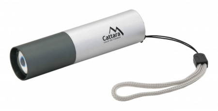CAMPING & DRUMETII - Lanterna reincarcabila LED 120 lm Zoom Silver Cattara