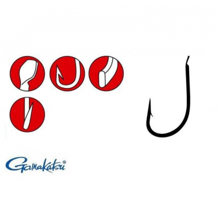 Carlige pescuit stationar - CARLIGE GAMAKATSU LS-2010B BRONZE 14 BUC / PLIC, NR 8