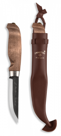 Cutite de vanatoare - Cutit Marttiini Lynx Lumberjack otel carbon cu teaca piele