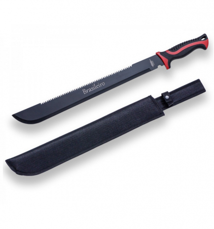 Macete - Maceta Joker Brasileiro, lama inoxidabila 46 cm, cu dinti ferastrau si husa