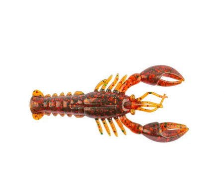 Creaturi - Shad Mustad Mezashi rock lobster 7.5 cm, motor oil magic, 6 buc / plic