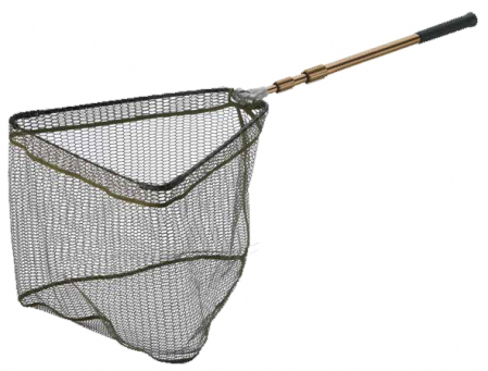 Bagajerie pescuit - MINCIOG TELESCOPIC PLASA CAUCIUCATA, MANER ALUMINIU, CORMORAN, 1,90 M, 50X50 CM