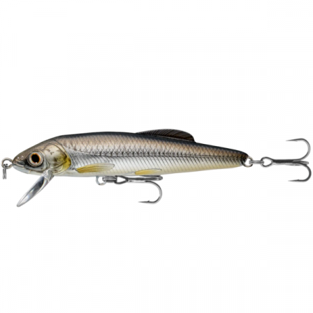 Voblere - VOBLER LIVE TARGET MINNOW FINESSE JERKBAIT 7,5CM/7G SILVER/BLACK