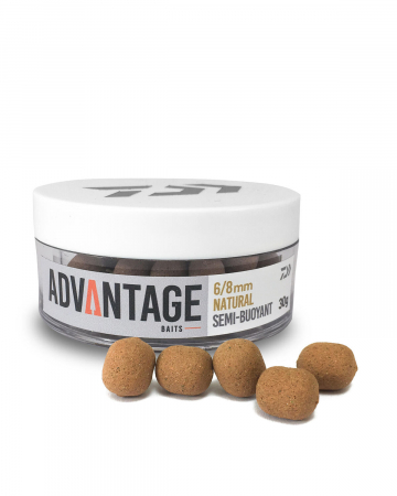 Nada pescuit - BOILIES POP-UP MOMEALA HOOKBAITS SEMI BUOYANT NATURAL 8/10MM/30G