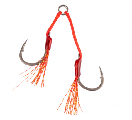 PESCUIT - Montura carlige Mustad Alpha light flash double, nr 1, 2 buc / plic