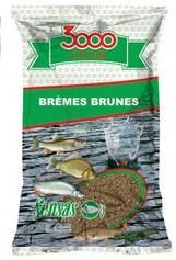 Nada groundbait pescuit - NADA SENSAS 3000 CLUB BREAM BROWN, 1 KG