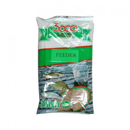 Nada groundbait pescuit - NADA SENSAS 3000 CLUB FEEDER, 1 KG