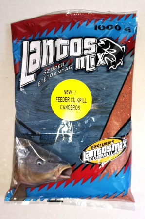 Nada groundbait pescuit - NADA LANTOS MIX FEEDER CU KRILL ROSU, 1 KG