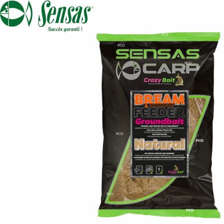 Nada groundbait pescuit - NADA SENSAS UK BREAM FEEDER NATURAL, 2 KG