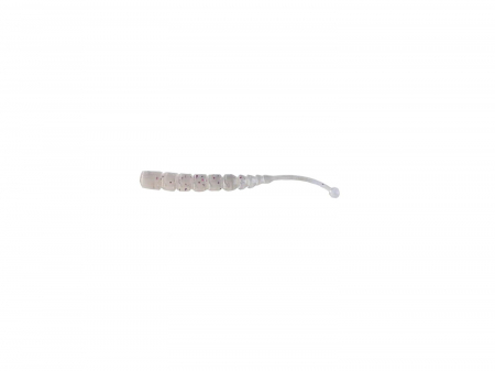 Naluci pescuit rapitori - GRUB MUSTAD AJI BALL TAIL 5 CM CLEAR PURPLE GLITTER 12 BUC / PLIC