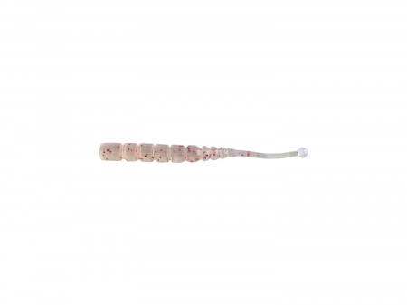 Naluci pescuit rapitori - GRUB MUSTAD AJI BALL TAIL 5 CM UV CLEAR RED GLITTER 12 BUC / PLIC