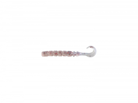 Naluci pescuit rapitori - GRUB MUSTAD AJI FINESSE MICRO 6,3 CM UV CLEAR RED GLITTER 12 BUC / PLIC