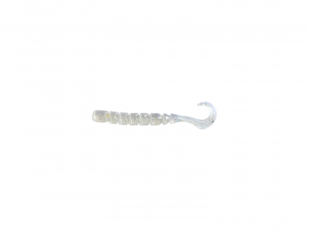 Naluci pescuit rapitori - GRUB MUSTAD AJI FINESSE MICRO 6,4 CM CLEAR RAINBOW GLITTER 12 BUC / PLIC