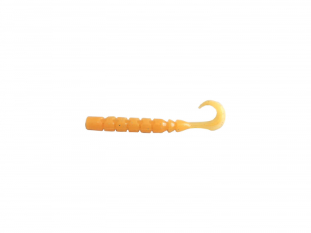 Naluci pescuit rapitori - GRUB MUSTAD AJI FINESSE MICRO 6,4 CM ORANGE LUMINOUS 12 BUC / PLIC