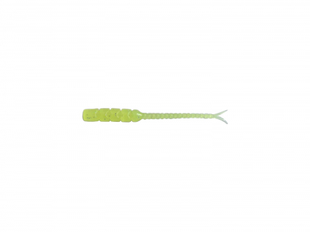 Naluci pescuit rapitori - GRUB MUSTAD AJI MICRO BACHI 5 CM CLEAR CHARTREUSE 12 BUC / PLIC