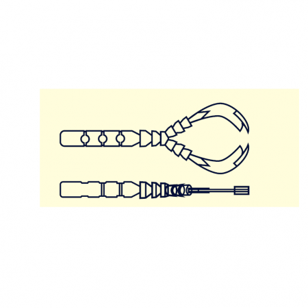 GRUB MUSTAD AJI MICRO CHIKI 4,3 CM UV CLEAR PINK, 12 BUC / PLIC [2]