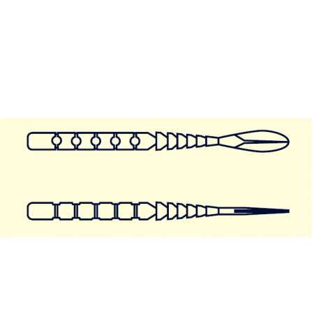 GRUB MUSTAD AJI MICRO FLA 5 CM UV CLEAR CHARTREUSE, 15 BUC / PLIC [1]