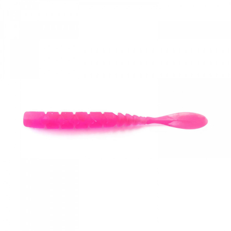 Naluci pescuit rapitori - GRUB MUSTAD AJI MICRO FLA 5 CM UV CLEAR PINK, 15 BUC / PLIC