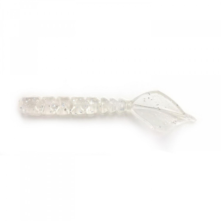 Naluci pescuit rapitori - GRUB MUSTAD AJI MICRO HILA 4,3 CM CLEAR SILVER GLITTER, 12 BUC / PLIC