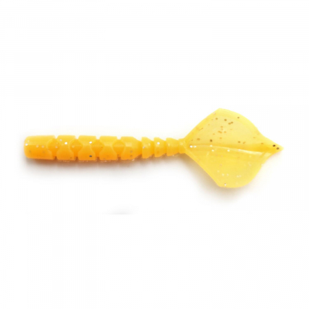 Naluci pescuit rapitori - GRUB MUSTAD AJI MICRO HILA 4,3 CM ORANGE GLOW GLITTER, 12 BUC / PLIC