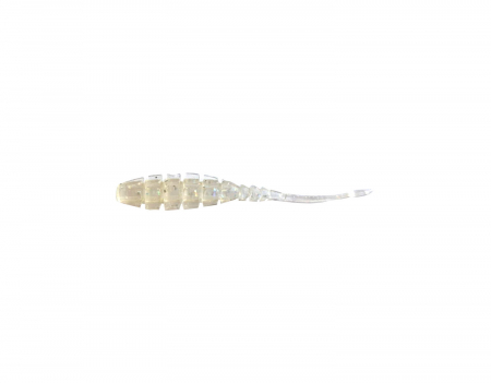 Naluci soft - GRUB MUSTAD AJI MICRO NAF 5 CM CLEAR RAINBOW GLITTER, 10 BUC / PLIC