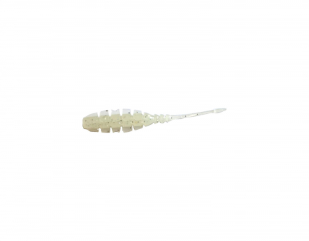 Naluci soft - GRUB MUSTAD AJI MICRO NAF 5 CM WHITE GLOW GLITTER, 10 BUC / PLIC