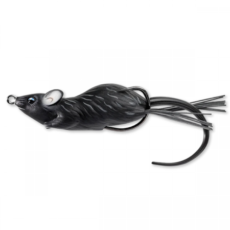 Creaturi - SOARECE LIVE TARGET HOLLOW MOUSE WALKING BAIT 9CM/28G BLACK/BLACK
