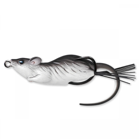 Creaturi - SOARECE LIVE TARGET HOLLOW MOUSE WALKING BAIT 9CM/28G BLACK/WHITE