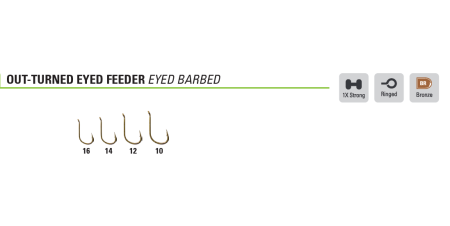 Carlige Mustad Out Turned Eyed Feeder, 15 buc / plic [2]