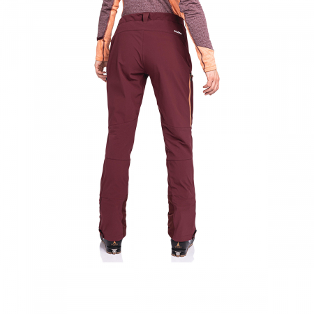 Pantaloni softshell / ski dama Schoffel Matrei dark burgundy [4]