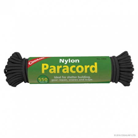 Sisteme de prindere - Paracord Coghlans 15.25 m negru