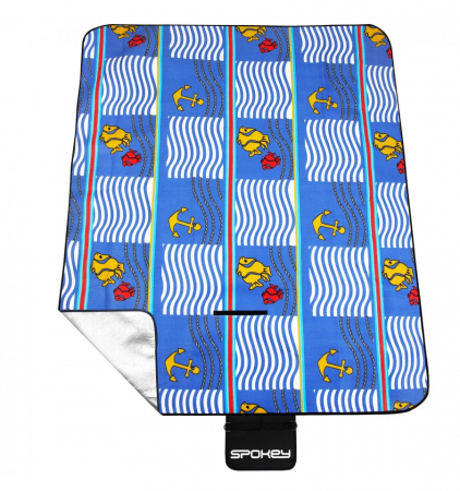 Paturi de picnic - Patura picnic impermeabila 150x180 cm Spokey Picnic Amber, captusita cu aluminiu