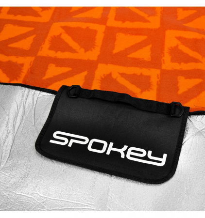 Patura picnic impermeabila 150x180 cm Spokey Picnic Apricot, captusita cu aluminiu [6]