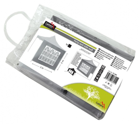 Perete lateral impermeabil cu fereasta 3 x 2 m pentru pavilioanele Cattara [4]