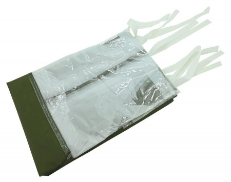 Perete lateral impermeabil cu fereasta 3 x 2 m verde pentru pavilioanele Cattara [2]