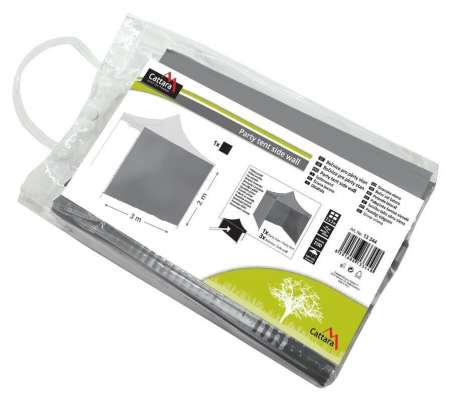 Perete lateral impermeabil pentru pavilion Cattara 2 x 3 m gri [6]