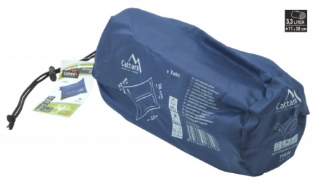 Perna autogonflabila 42x28x12 cm Cattara albastra [3]