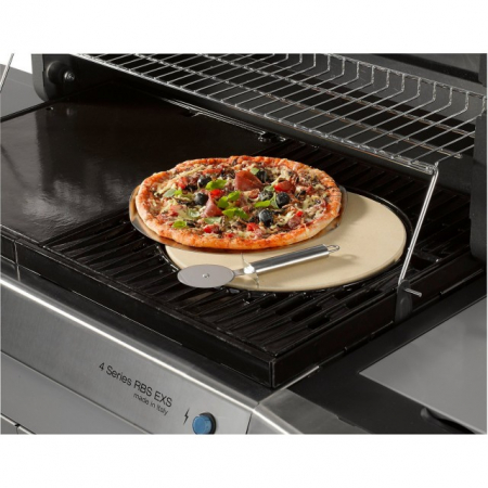 Piatra pentru pizza Campingaz cu spatula si cutit din inox [2]