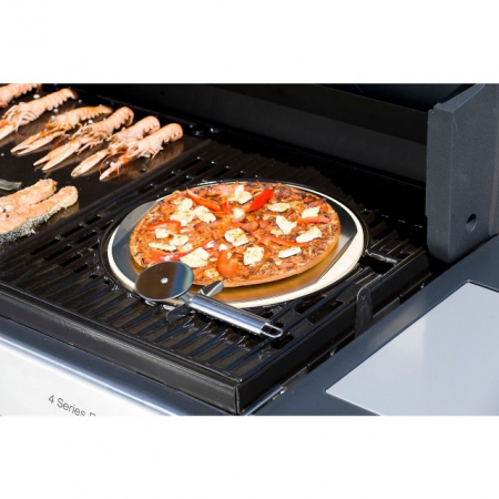 Piatra pentru pizza Campingaz cu spatula si cutit din inox [3]