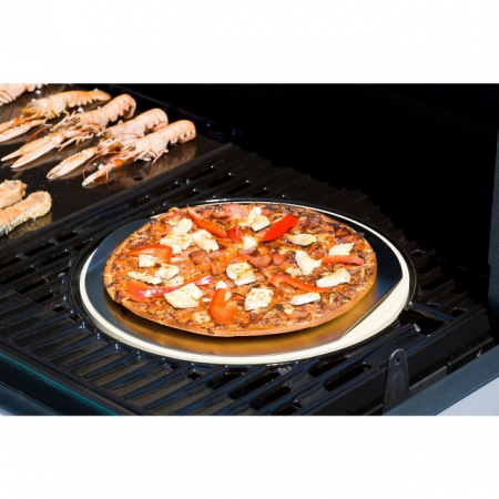 Piatra pentru pizza Campingaz cu spatula si cutit din inox [4]