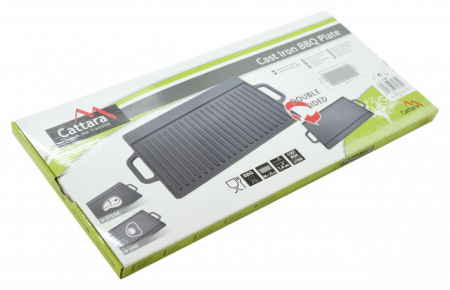 Placa pentru gratar cu doua fete din fonta 50x23x14 cm Cattara [5]