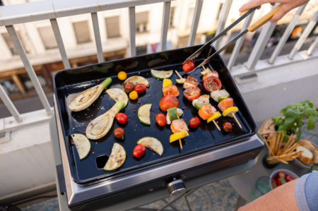 Plancha electrica Campingaz Electric 1XD, fonta emailata, curatare usoara, husa inclusa [2]