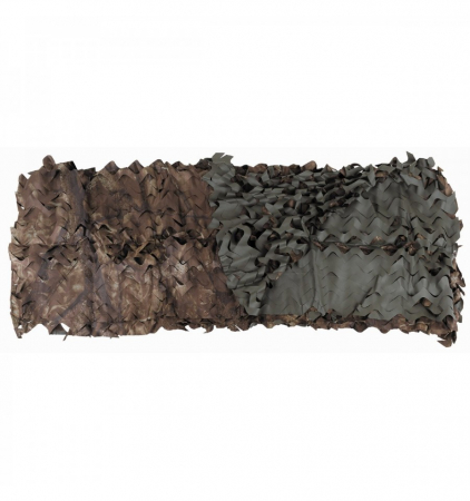 Plasa camuflaj reversibila, 2 x 3 m, maro / verde, cu husa transport MFH [0]