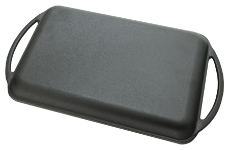 Plita grill din fonta cu manere,  33 x 21.5 cm Cattara [3]