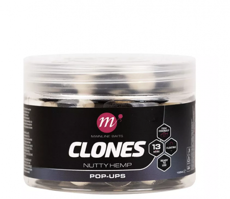 Nada pescuit - BOILIES POP-UP MAINLINE CLONES HEMP 13MM