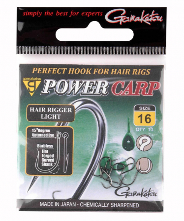 CARLIGE GAMAKATSU POWERCARP HAIR RIGGER L EYED 10 BUC / PLIC, NR 10 [1]