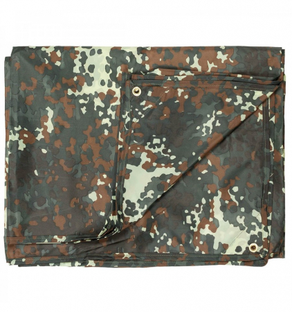 Sport & Activitati in aer liber - Prelata impermeabila 3 x 3 metri, BW camo, cu husa transport