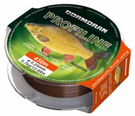 SPORTURI - FIR MONOFILAMENT CORMORAN PROFILINE CARP 028MM/6,6KG/450M