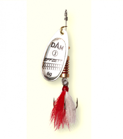 Pescuit la rapitori - ROTATIVA DAM EFFZETT STANDARD DRESSED NR.1/3G SILVER